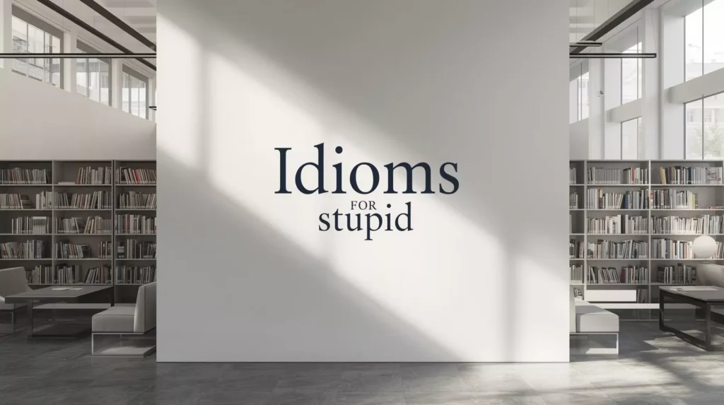 Idioms About Stupidity