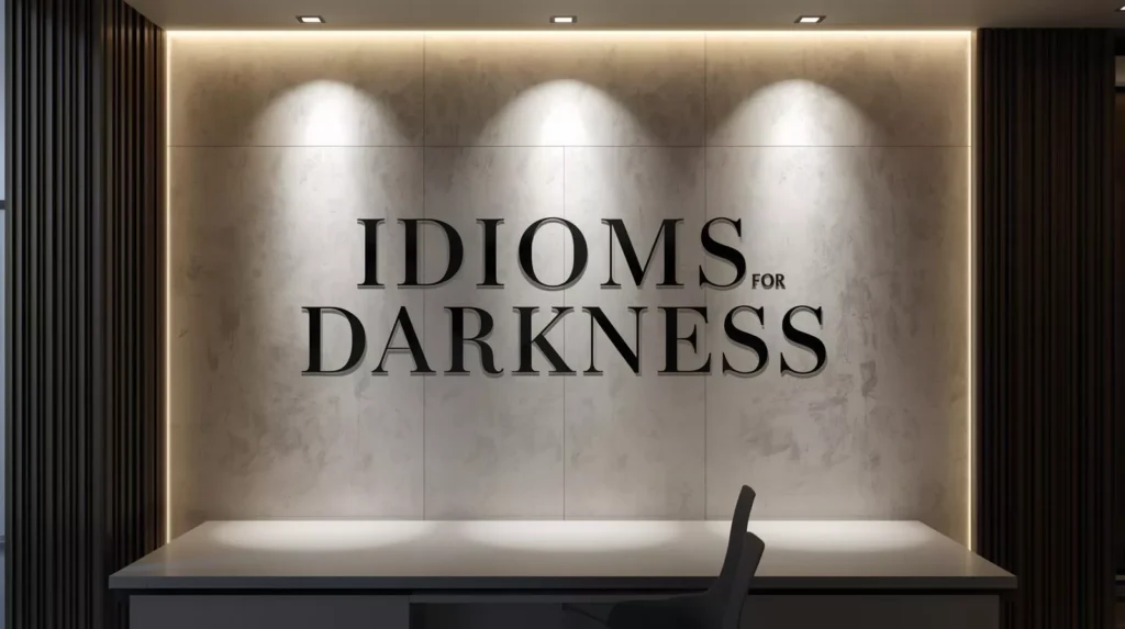 Idioms For Darkness