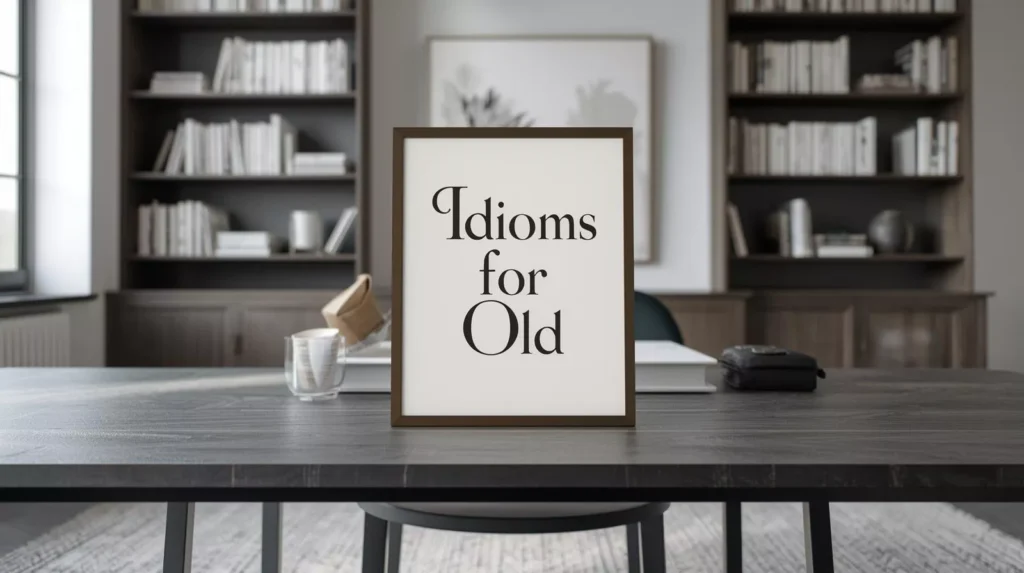 Idioms For Old