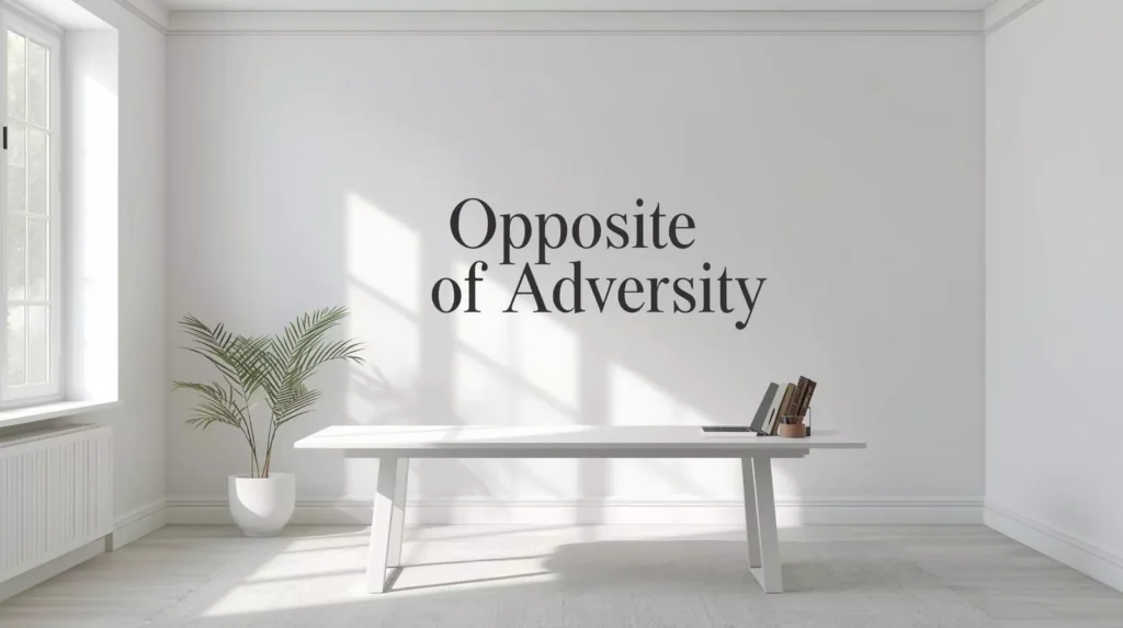Adversity Opposite Word