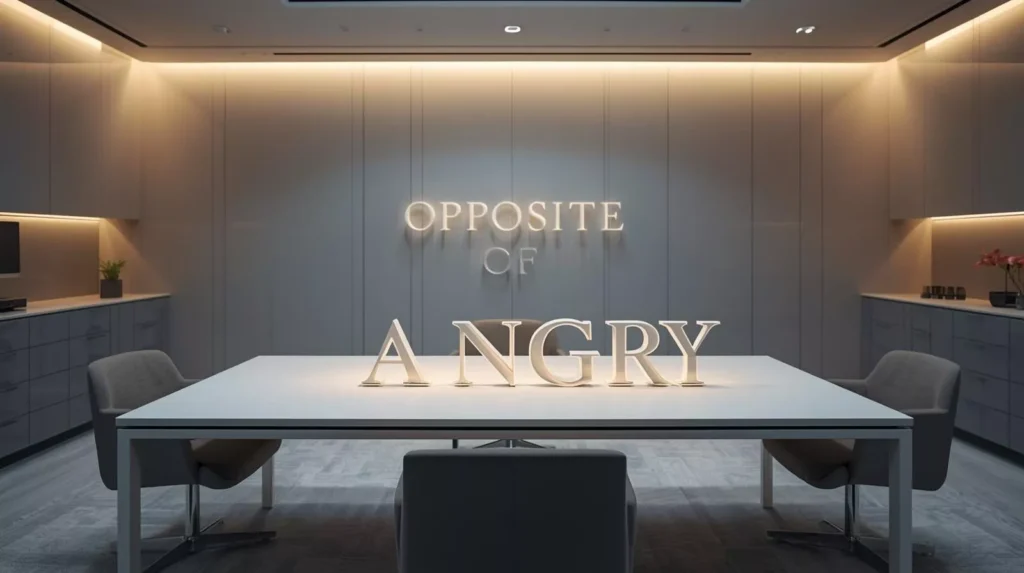 Angry Opposite Word