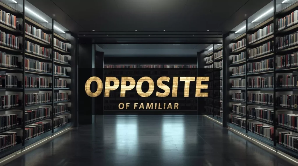 Familiar Antonyms