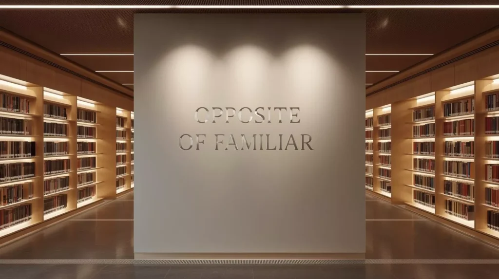 Familiar Opposite Word