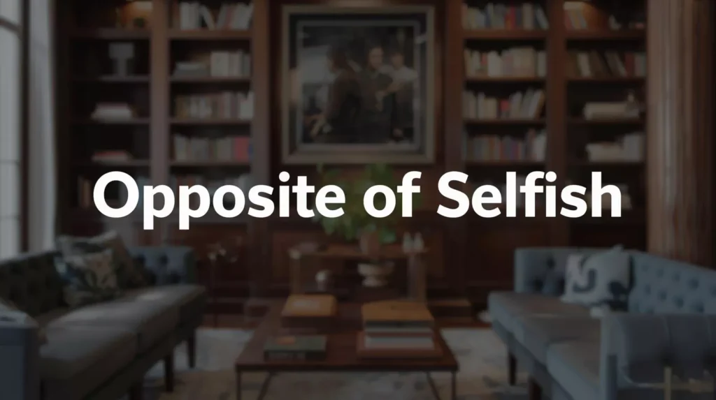 Opposite Of Selfish