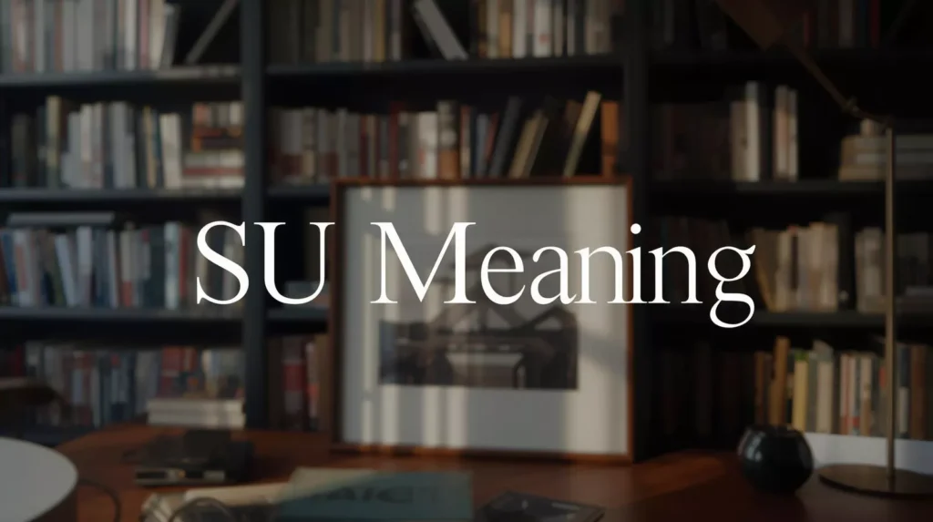 SU Meaning In Text