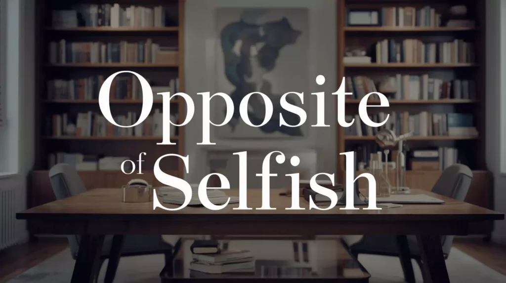 Selfish Antonyms