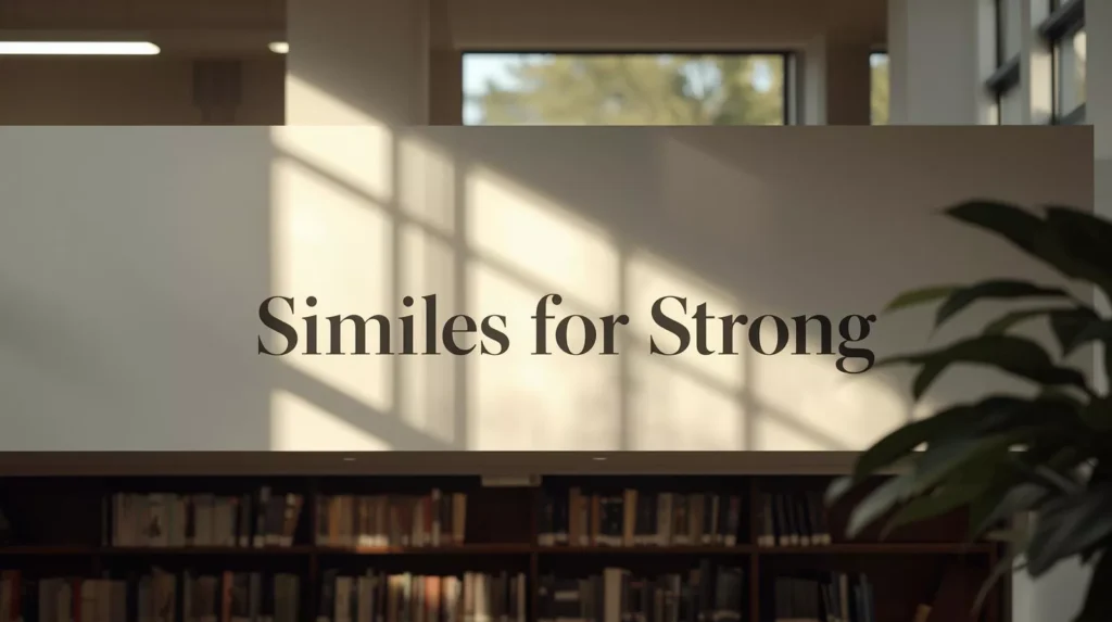 Similes For Strong