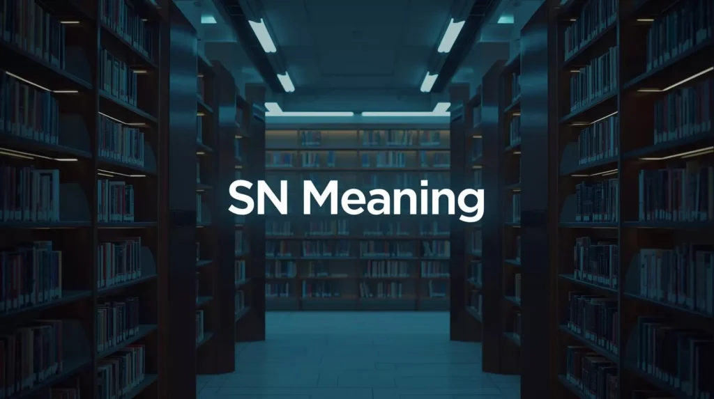 What Does SN Mean