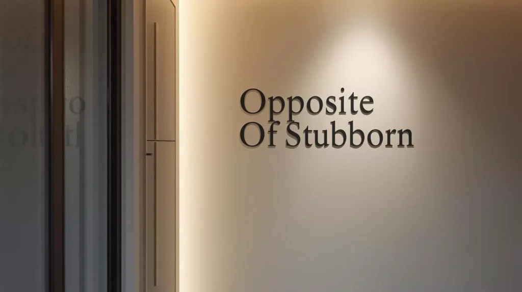 Antonyms For Stubborn