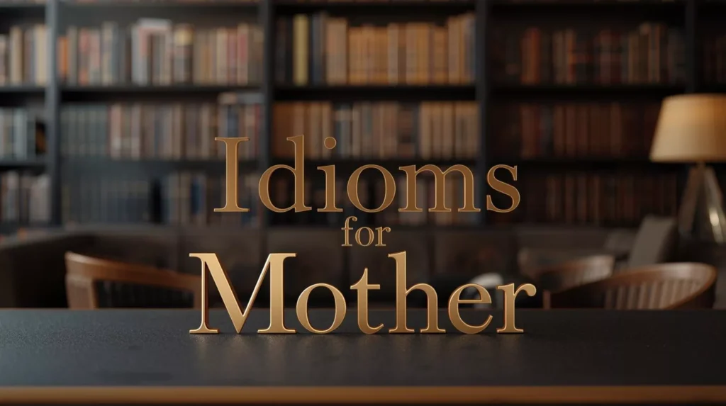 Idioms For Moms