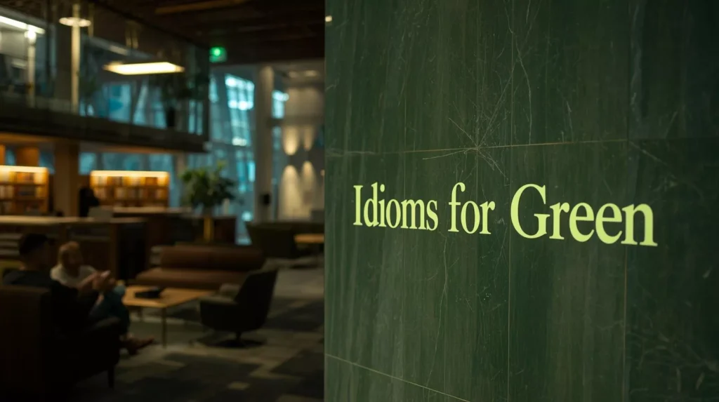 Idioms With Green