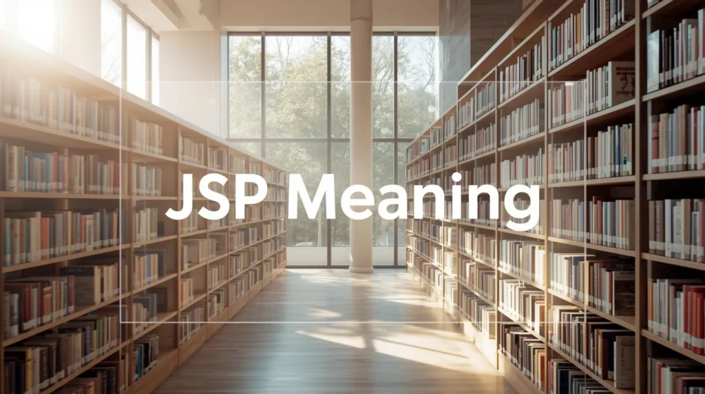 JSP Meaning In Text