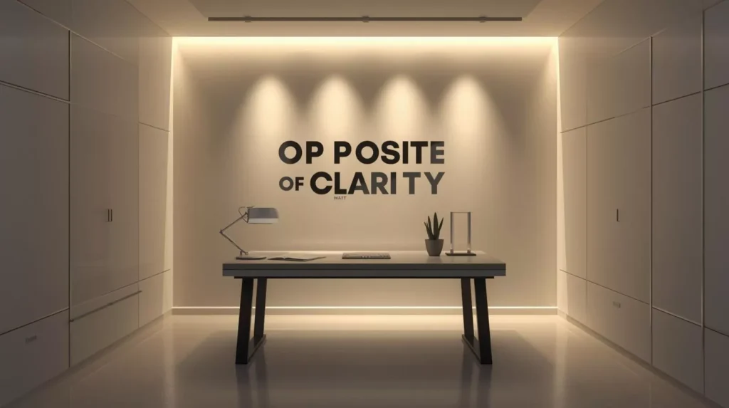 Opposite Of Clarity