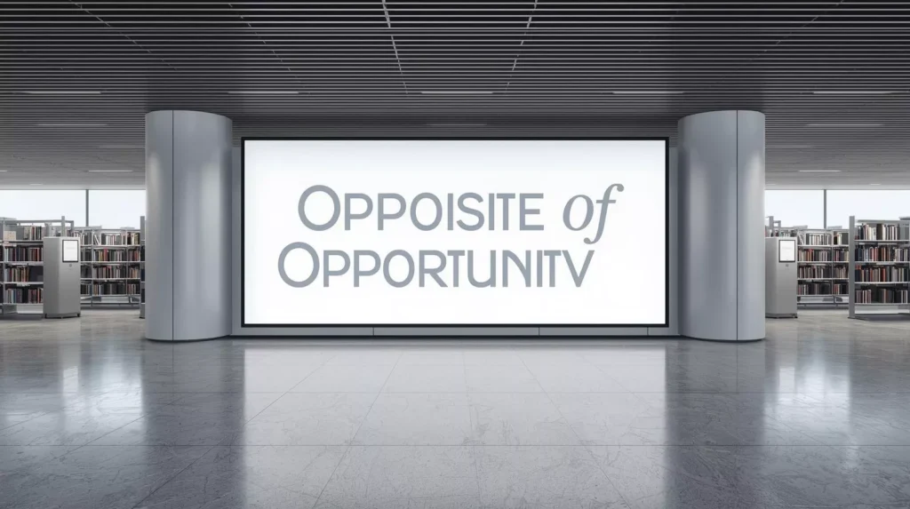 Opposite Of Opportunity