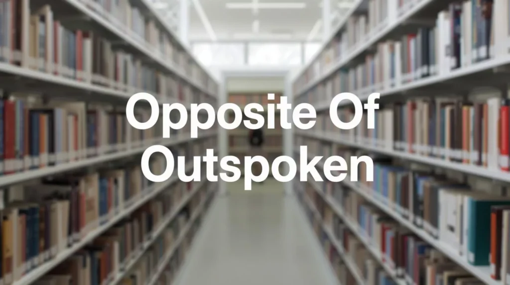 Opposite Of Outspoken Opposite Of Outspoken