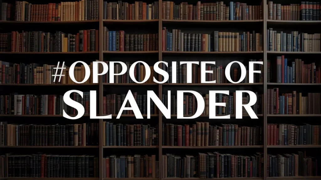 Opposite Of Slander