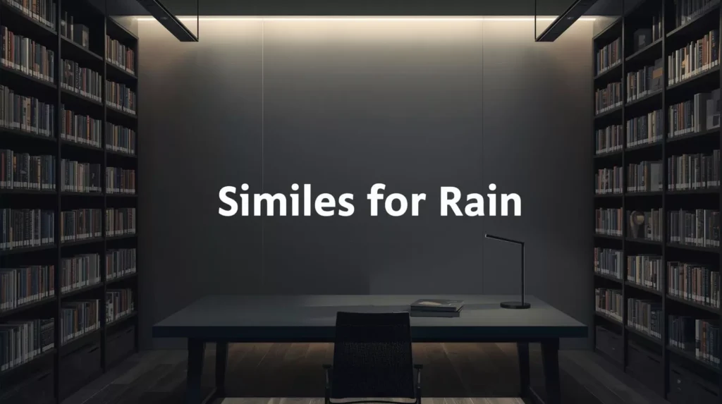 Similes For Rain