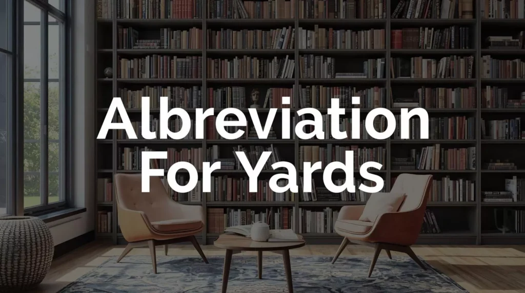 Abbreviation For Yards