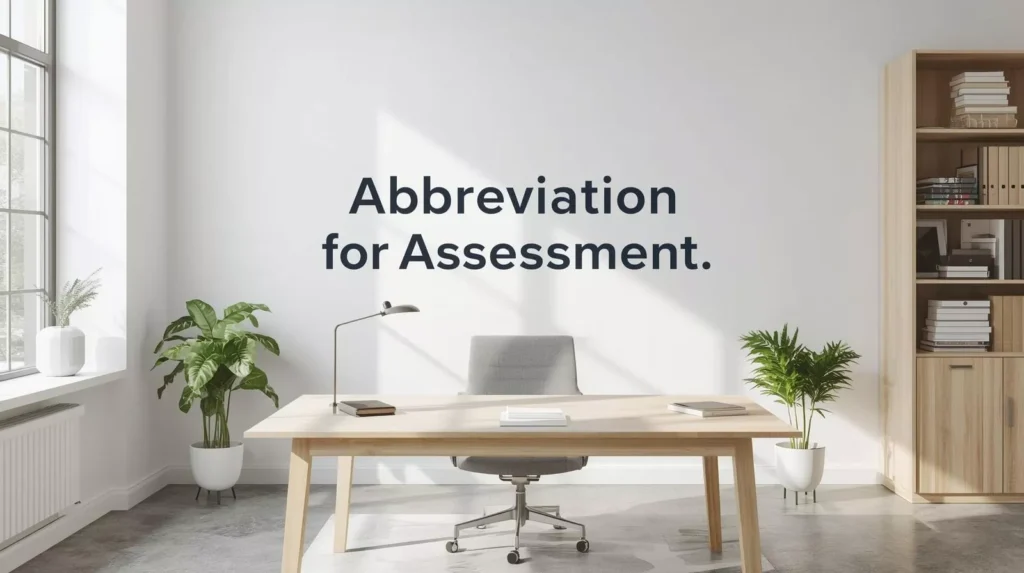 How To Abbreviate Assessment