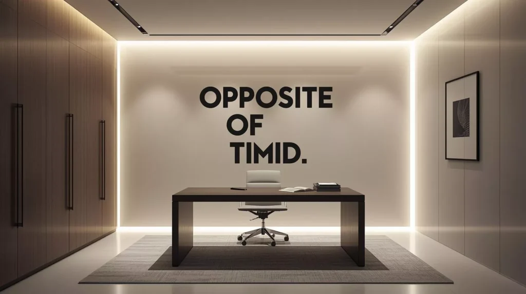 Timid Antonyms Timid Antonyms
