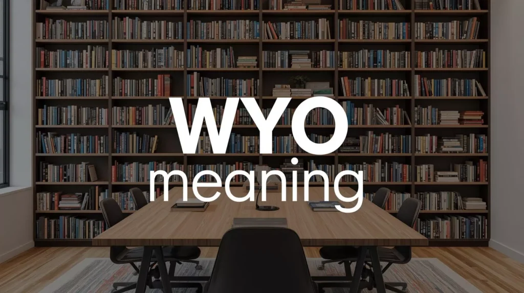 WYO Meaning In Text