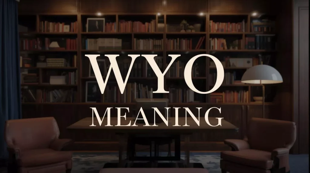 What Does WYO Mean