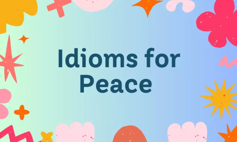 Peace Idioms