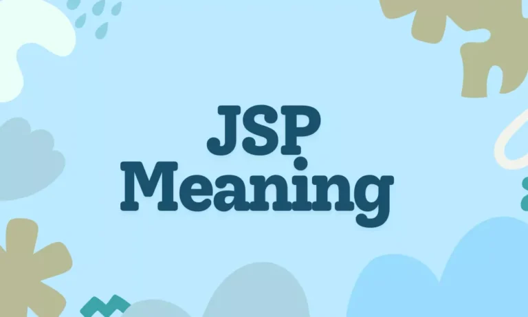 JSP Meaning