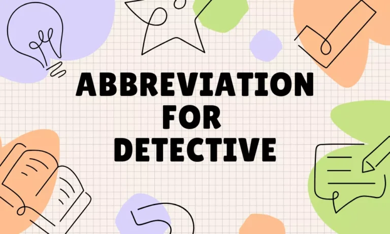 Detective Abbreviation