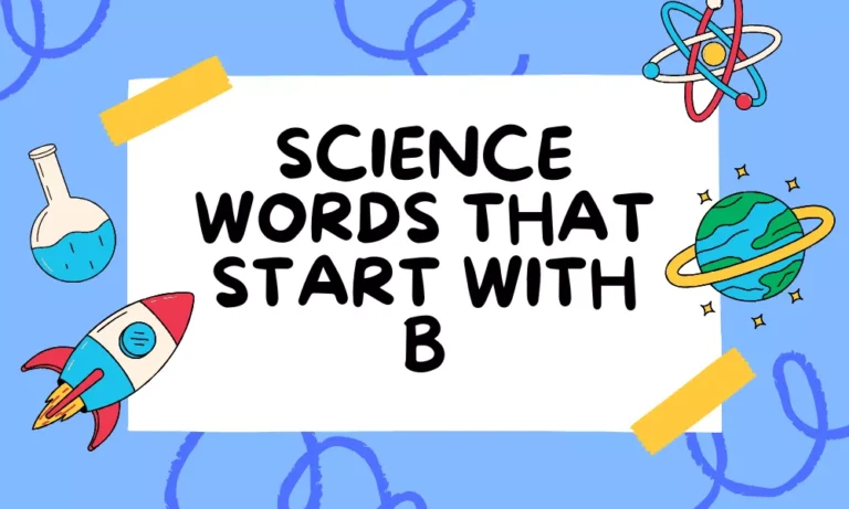 Science Words With B