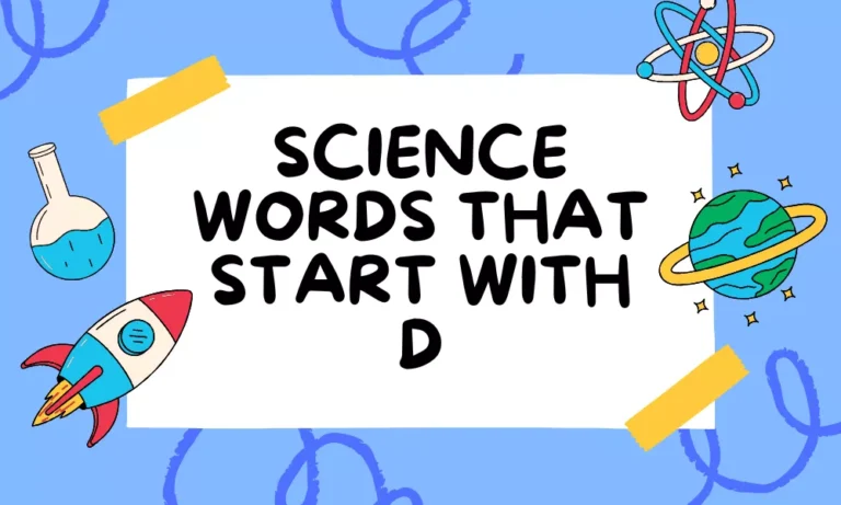 Science Words With D
