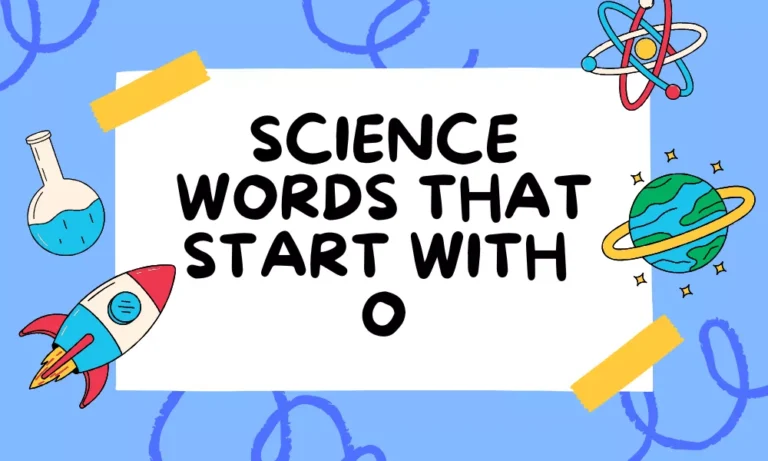 Science Words With O