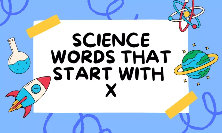 Science Words With X