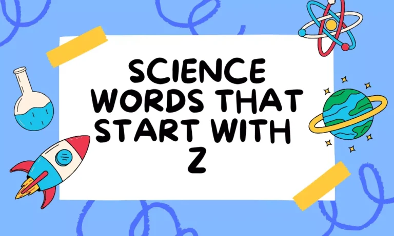 Science Words With Z