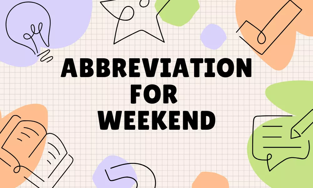 Weekend Abbreviation